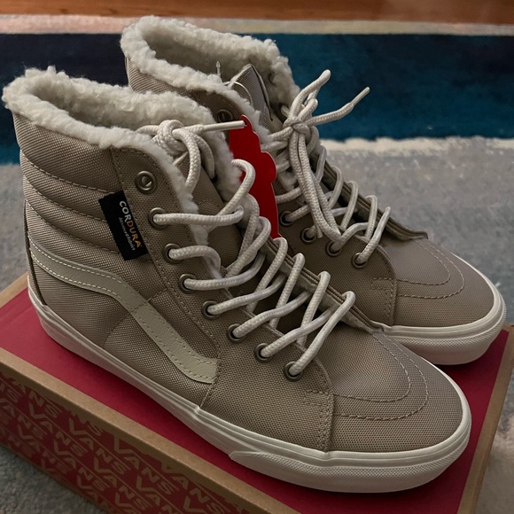 Rare Van’s Sherpa Sk8-Hi Cordura “Walnut” - NWT Men’s side 7 (Women’s 8.5) - Picture 2 of 14